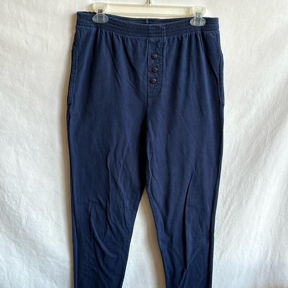 New Moves navy pull-up lounge pants, size XL - Picture 1 of 8